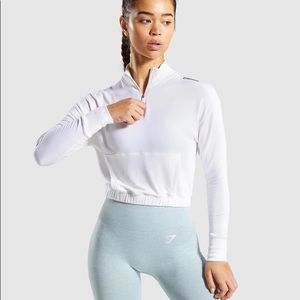 Gymshark Pippa Training Pullover - White, size M